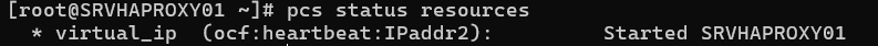 pcs ressources status
